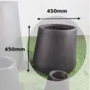 003-450 Large Clay Fibre Planter Pot 