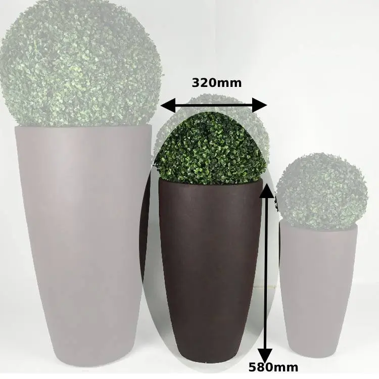 033-580 Tall Clay Fibre Planter Pot
