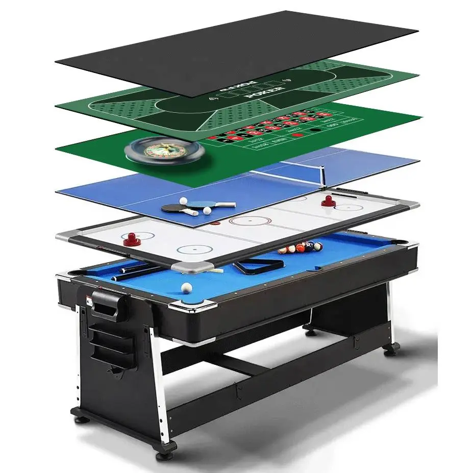 7 Foot Multifunction Pool Game Table 6 in 1