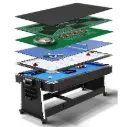 7 Foot Multifunction Pool Game Table 6 in 1