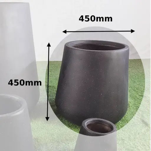 [QG-003-450] 003-450 Large Clay Fibre Planter Pot 