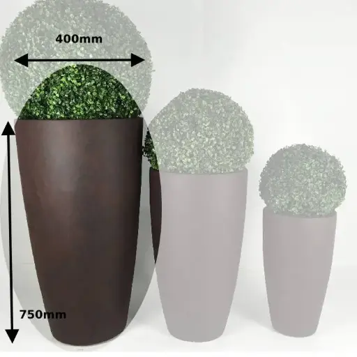 [QG-033-750] 033-750 Tall Clay Fibre Planter Pot