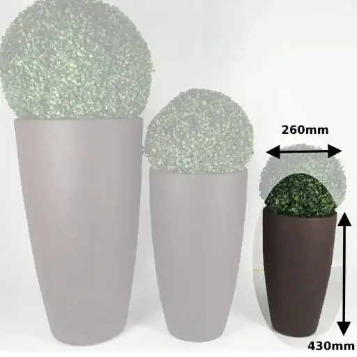 [QG-033-430] 033-430 Tall Clay Fibre Planter Pot