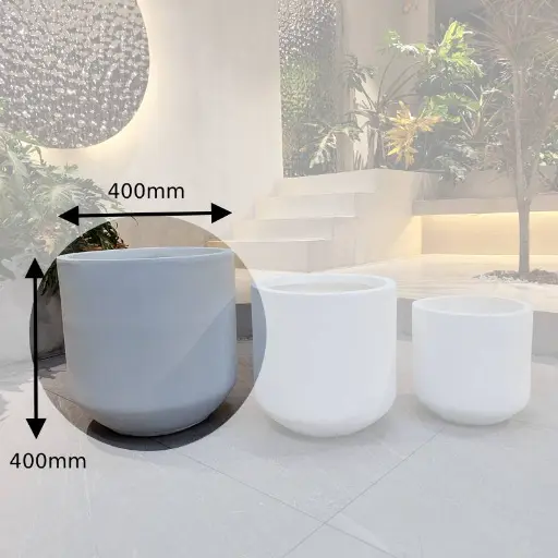 [QG-049-400] 049-400 Large Clay Fibre Planter Pot 
