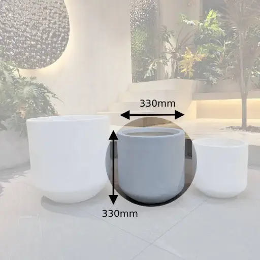 [QG-049-330] 049-330 Large Clay Fibre Planter Pot