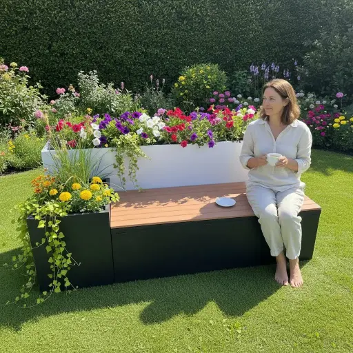 [Box and Bench Set 1600] 3 Piece Planter Box & Bench Set 1600